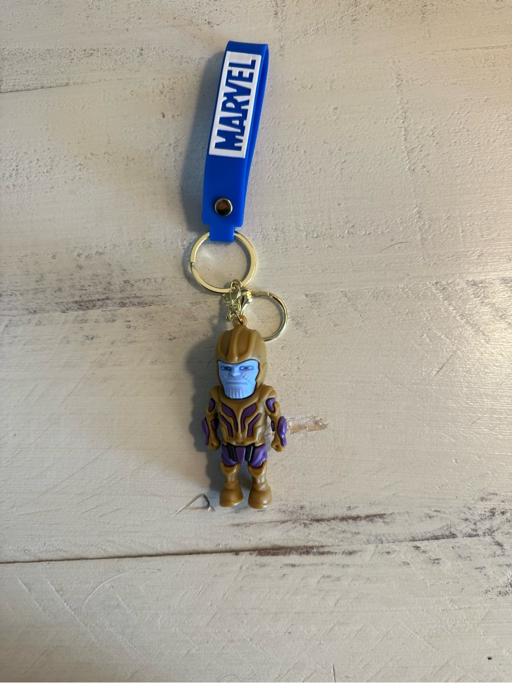 Purple Villain Keychain Figure Comic Style Key Ring